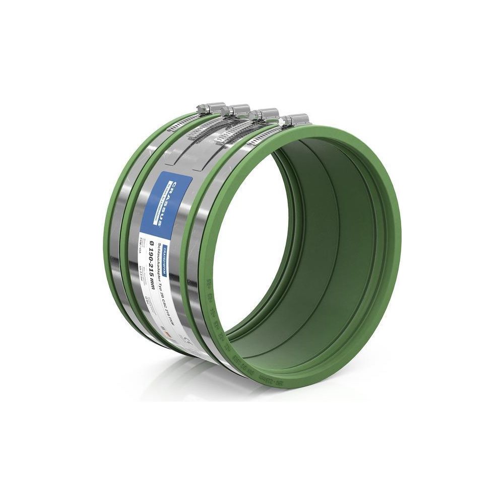 Crassus Schlauchadapter Typ 2B CSC 215, 190-215mm, 2,5 bar, 150mm, FKM/V2A... CRASSUS-CRA16218FKM 4260431851855 (Abb. 2)