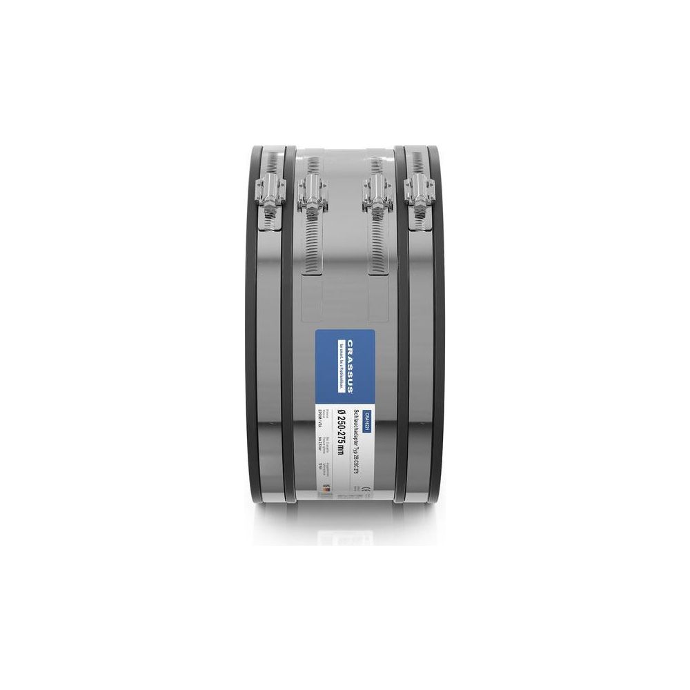 Crassus Schlauchadapter Typ 2B CSC 275, 250-275mm, 2,5 bar, EPDM/V2A, CRA16221... CRASSUS-CRA16221 4260182342213 (Abb. 3)