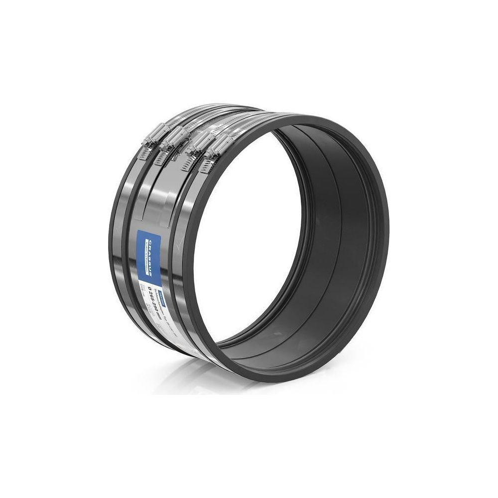Crassus Schlauchadapter Typ 2B CSC 290, 265-290mm, 2,5 bar, EPDM/V2A, CRA16222... CRASSUS-CRA16222 4260182342220 (Abb. 2)