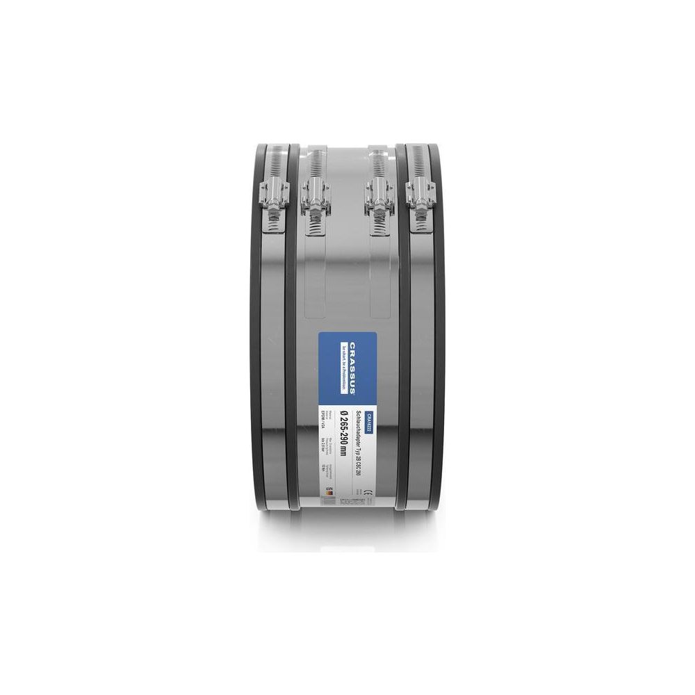 Crassus Schlauchadapter Typ 2B CSC 290, 265-290mm, 2,5 bar, EPDM/V2A, CRA16222... CRASSUS-CRA16222 4260182342220 (Abb. 3)