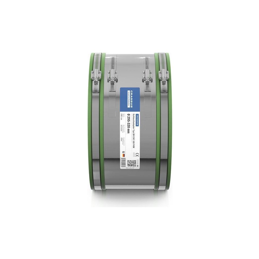 Crassus Schlauchadapter Typ 2B CSC 320 295-320mm, 2,5 bar, 150mm, FKM/V2A... CRASSUS-CRA16224FKM 4260431851671 (Abb. 3)