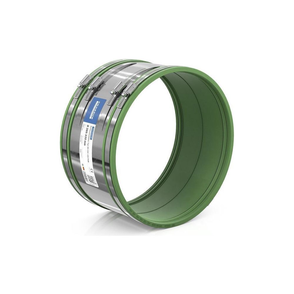 Crassus Schlauchadapter Typ 2B CSC 335 305-335mm, 2,5 bar, FKM/V2A, 150mm... CRASSUS-CRA16225FKM 4260431851893 (Abb. 2)