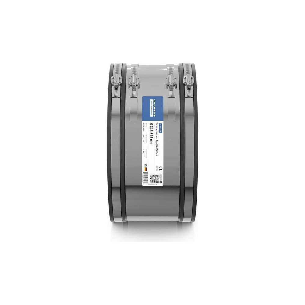 Crassus Schlauchadapter Typ 2B CSC 345, 315-345mm, 2,5 bar, EPDM/V2A, CRA16226... CRASSUS-CRA16226 4260182342268 (Abb. 3)