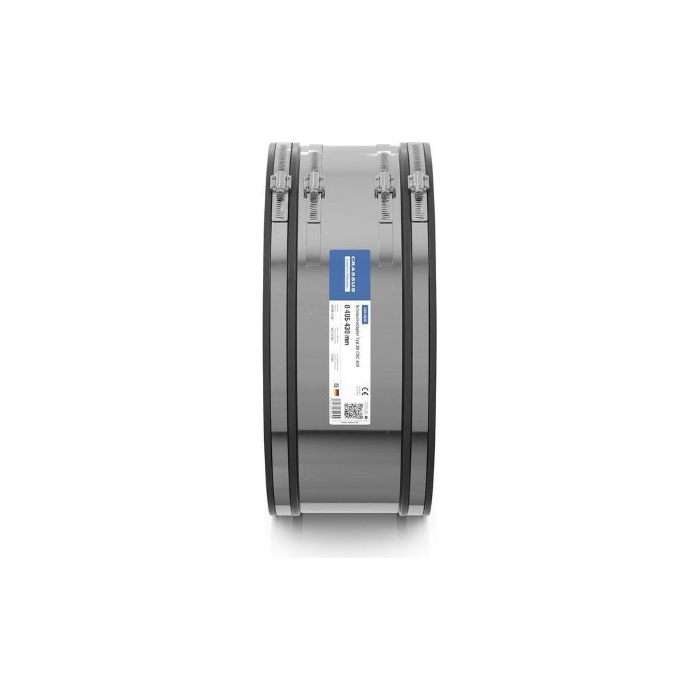 Crassus Schlauchadapter Typ 2B CSC 430, 405-430mm, 2,5 bar, EPDM/V2A, Gummi... CRASSUS-CRA16230 4260182342305 (Abb. 3)