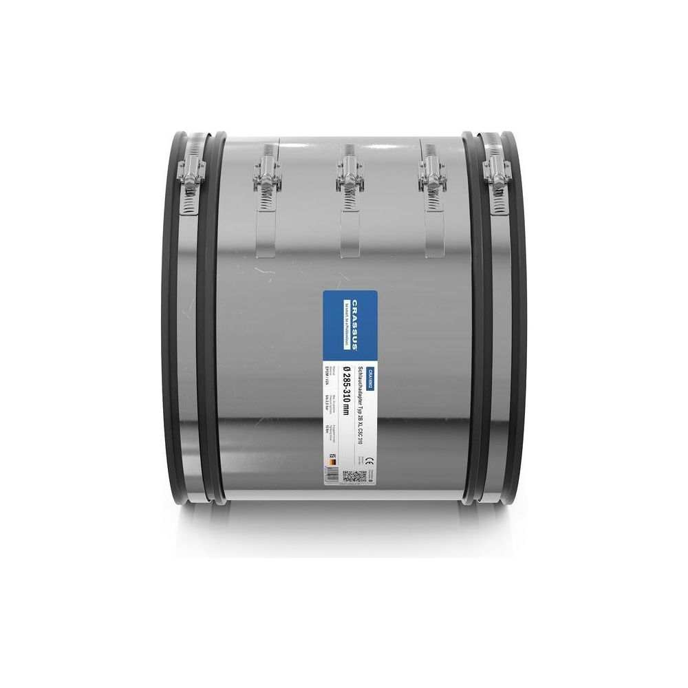 Crassus Schlauchadapter Typ 2B XL CSC 310, 285-310mm, 2,5 bar, 300mm, EPDM/V2A... CRASSUS-CRA16902 4260431853088 (Abb. 3)