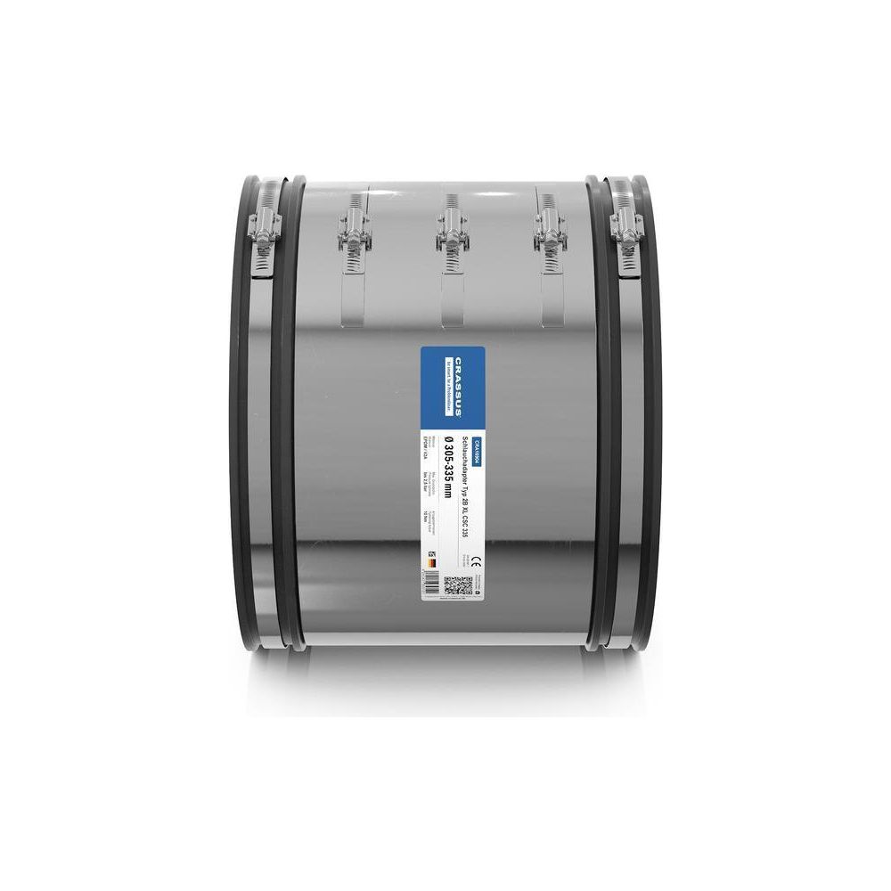 Crassus Schlauchadapter Typ 2B XL CSC 335, 305-335mm, 2,5 bar, EPDM/V2A... CRASSUS-CRA16904 4260431853101 (Abb. 3)