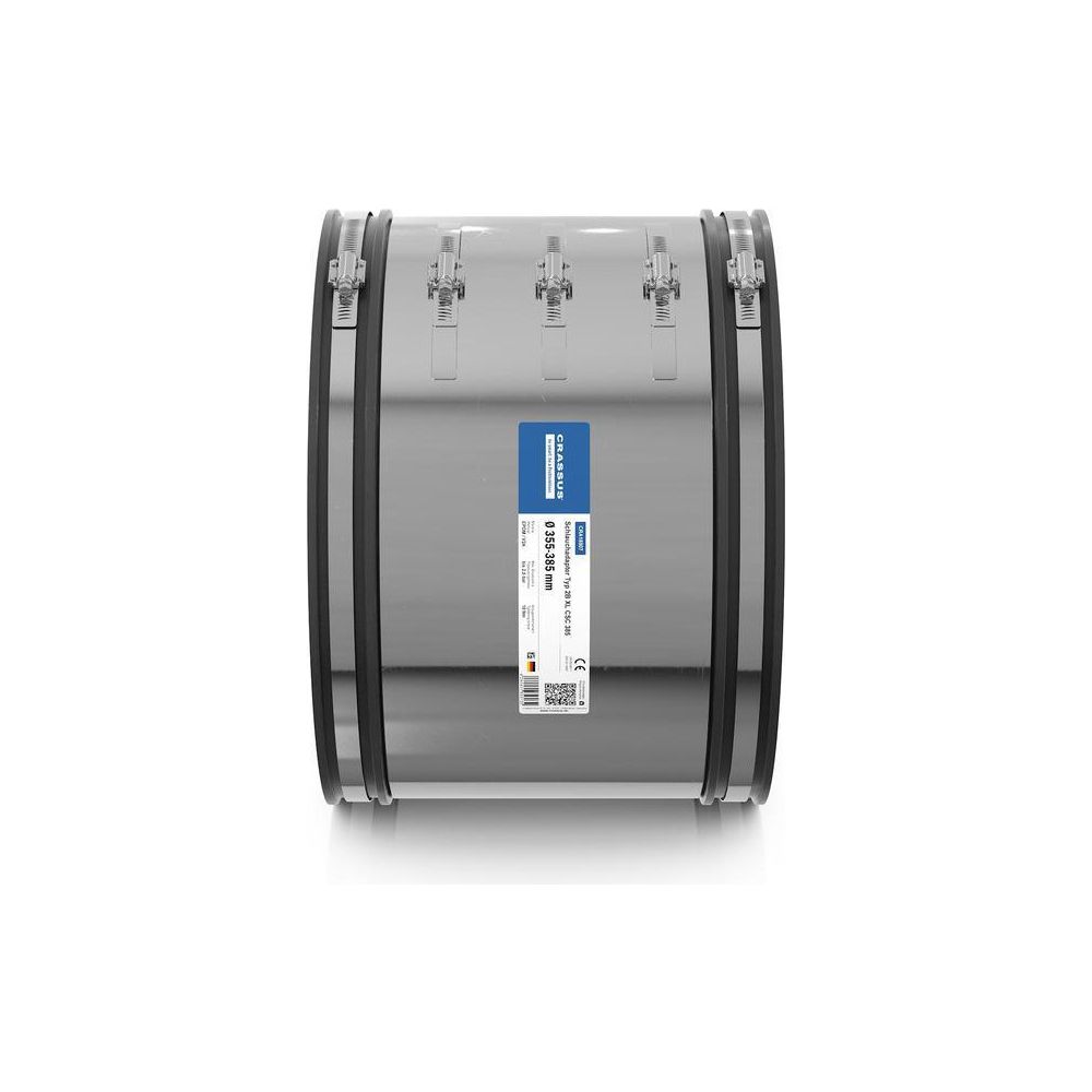 Crassus Schlauchadapter 2B XL CSC 385, 355-385mm, 2,5 bar, EPDM/V2A, CRA16907... CRASSUS-CRA16907 4260431853132 (Abb. 3)