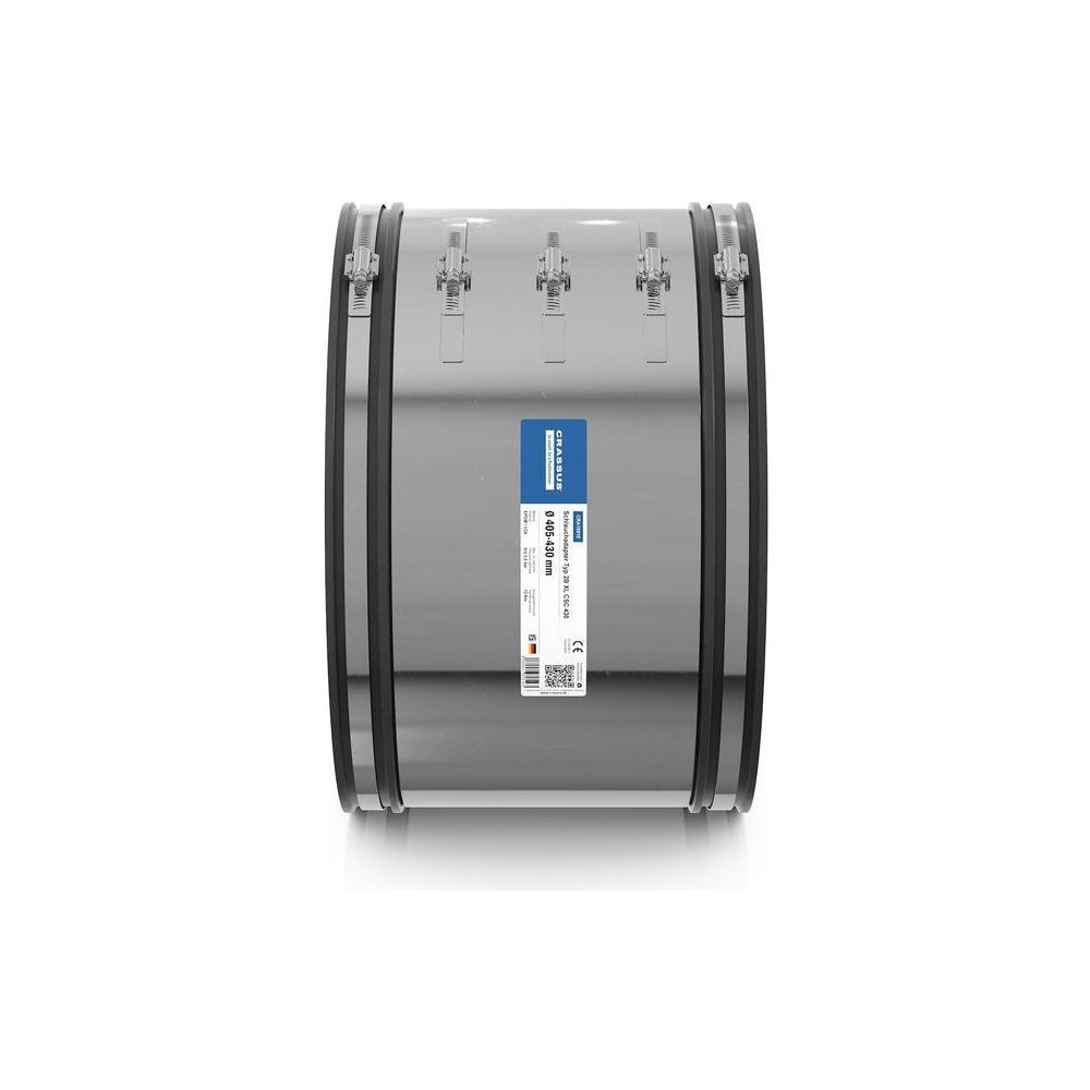 Crassus Schlauchadapter Typ 2B XL CSC 430, 405-430mm, 2,5 bar, EPDM/V2A... CRASSUS-CRA16910 4260431853163 (Abb. 3)