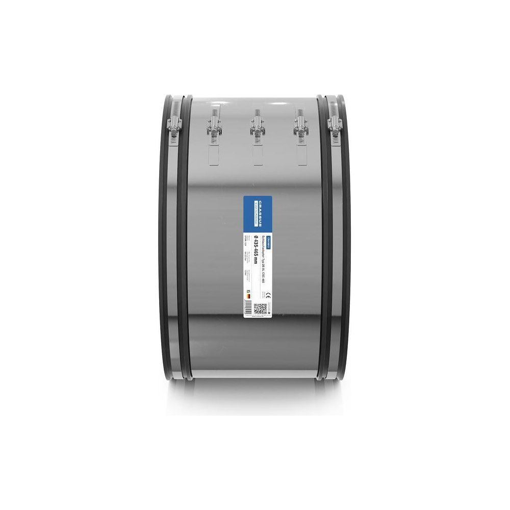 Crassus Schlauchadapter Typ 2B XL CSC 465, 435-465mm, 2,5 bar, EPDM/V2A... CRASSUS-CRA16913 4260431853194 (Abb. 3)