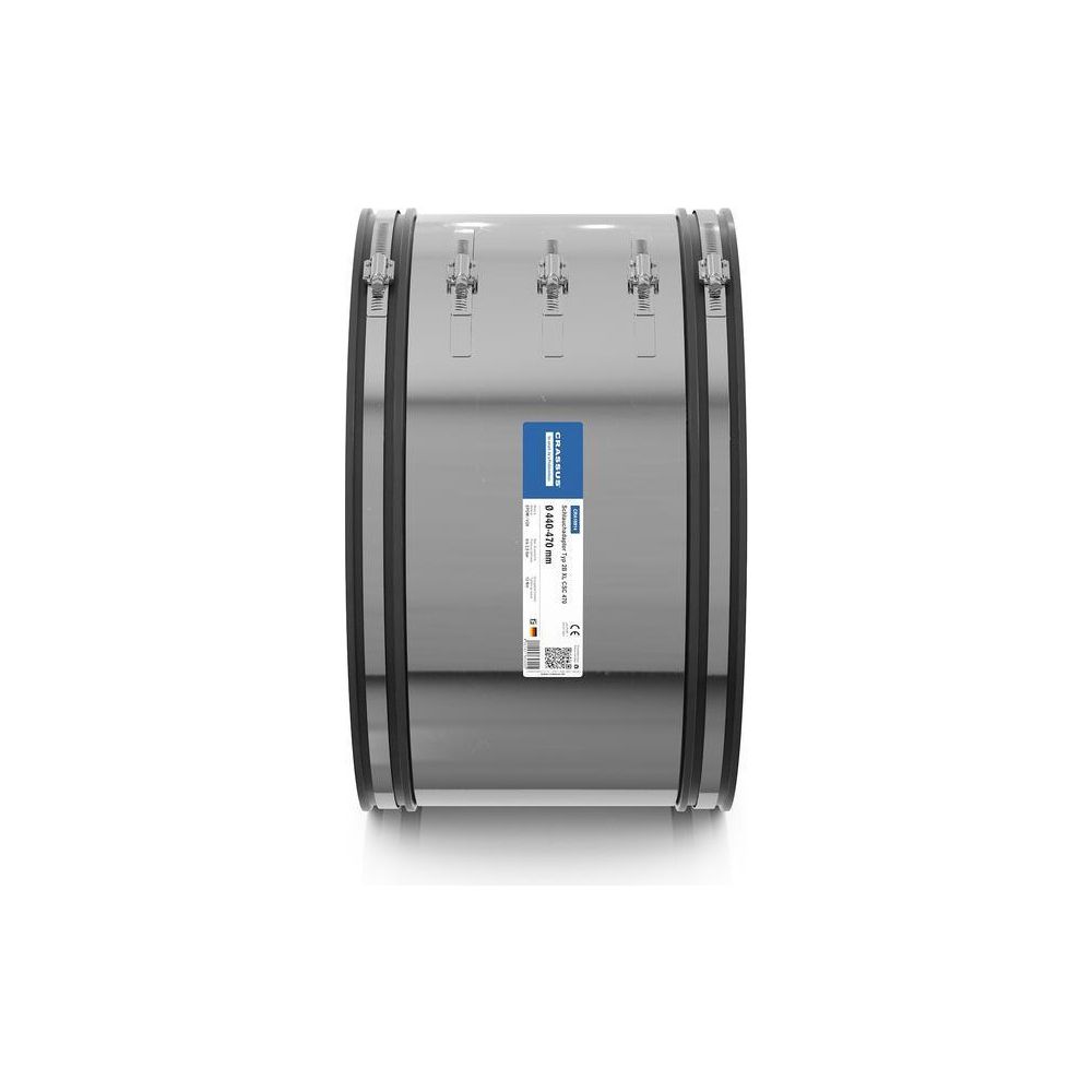 Crassus Schlauchadapter Typ 2B XL CSC 470, 440-470mm, 2,5 bar, 300mm, EPDM/V2A... CRASSUS-CRA16914 4260431853200 (Abb. 3)