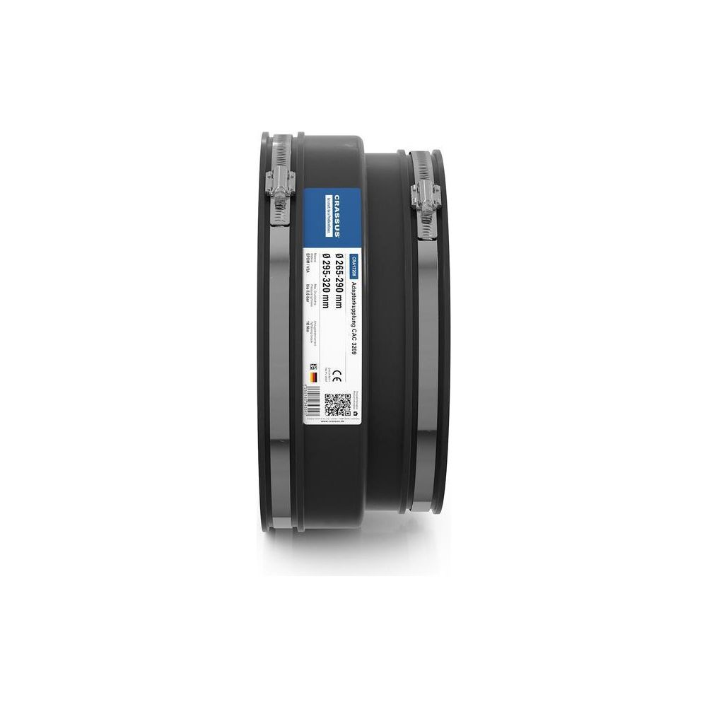Crassus Adapterkupplung CAC 3209, 295-320mm auf 265-290mm, bis 0,6 bar, EPDM/V2A... CRASSUS-CRA17208 4260182343043 (Abb. 3)