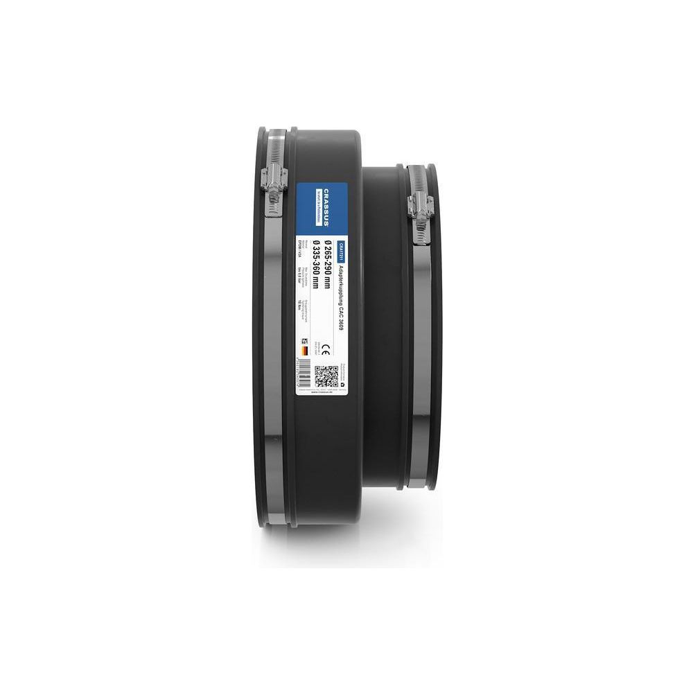 Crassus Adapterkupplung CAC 3609, 335-360mm auf 265-290mm, bis 0,6 bar, EPDM/V2A... CRASSUS-CRA17211 4260182343074 (Abb. 3)