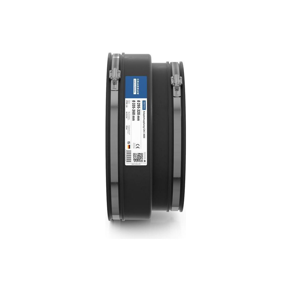 Crassus Adapterkupplung CAC 3600, 335-360mm auf 295-320mm, bis 0,6 bar, EPDM/V2A... CRASSUS-CRA17212 4260182343081 (Abb. 3)