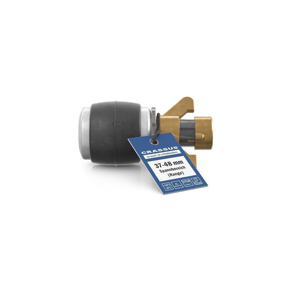 Crassus Schnellverschlussstopfen CSV 50, 37-48mm, bis 0,5 bar, 100mm, EPDM/Aluminium... CRASSUS-CRA18619 4260431854269 (Abb. 3)