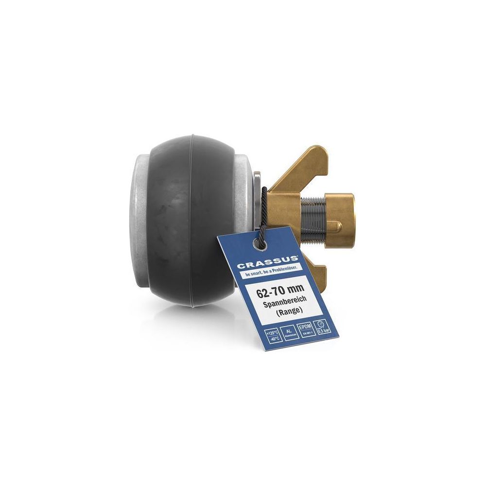 Crassus Schnellverschlussstopfen CSV 70, 62-70mm, bis 0,5 bar, 100mm, EPDM/Aluminium... CRASSUS-CRA18621 4260431854283 (Abb. 3)