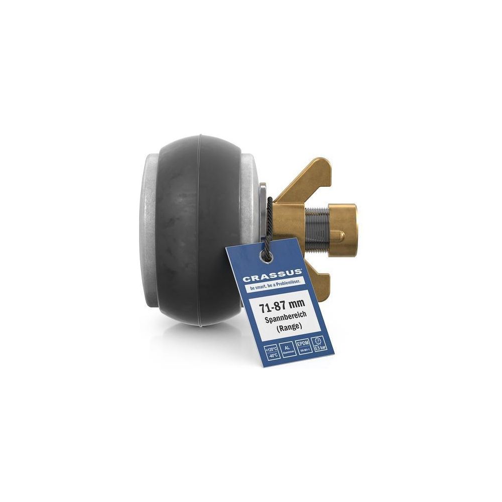 Crassus Schnellverschlussstopfen CSV 80, 71-87mm, bis 0,5 bar, 100mm, EPDM/Aluminium... CRASSUS-CRA18622 4260431854290 (Abb. 3)