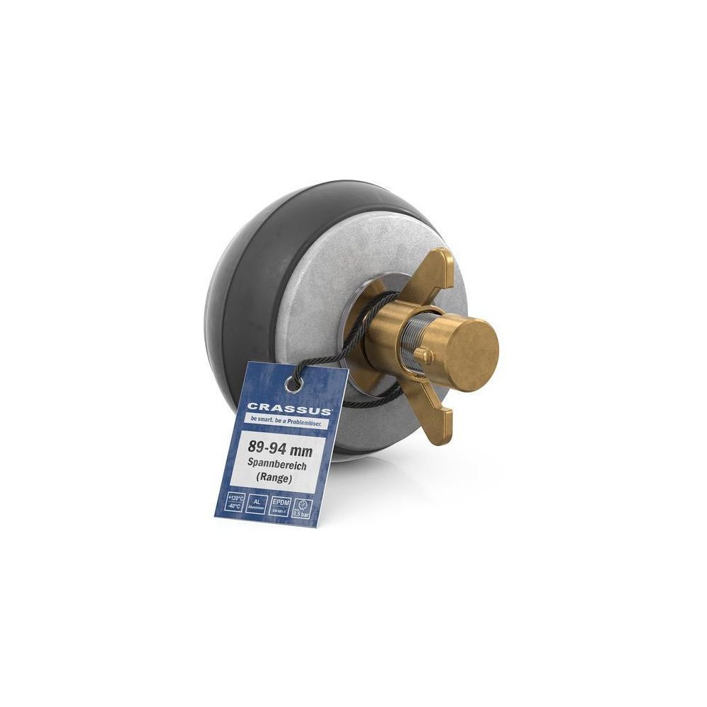 Crassus Schnellverschlussstopfen CSV 90, 89-94mm, bis 0,5 bar, 100mm, EPDM/Aluminium... CRASSUS-CRA18623 4260431854306 (Abb. 2)