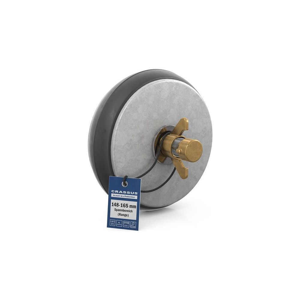 Crassus Schnellverschlussstopfen CSV 150, 148-165mm, bis 0,5 bar, 100mm, EPDM/Alumini... CRASSUS-CRA18627 4260182343197 (Abb. 2)