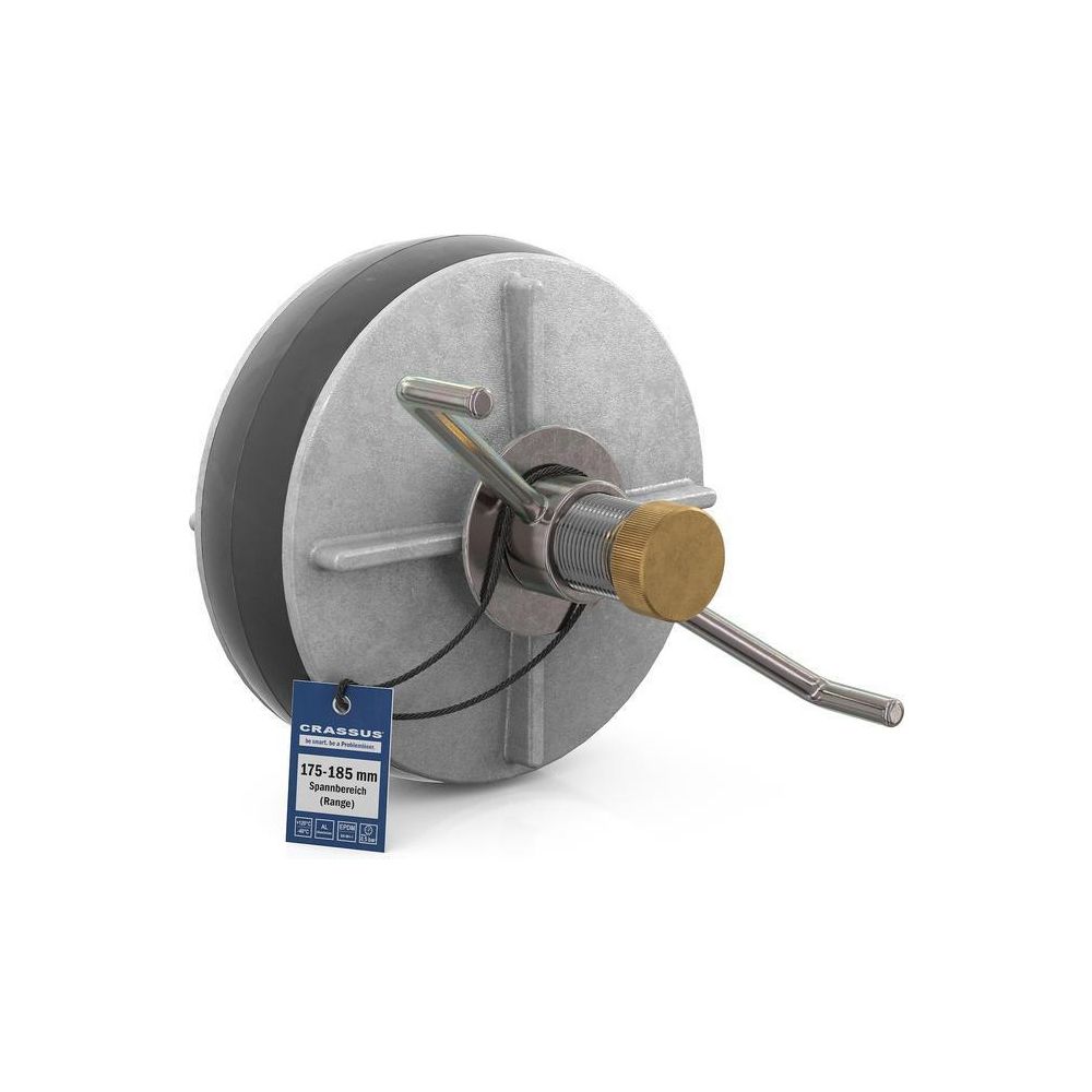 Crassus Schnellverschlussstopfen CSV 180, 178-185mm, bis 0,5 bar, 150mm, EPDM/Alumini... CRASSUS-CRA18628 4260182343203 (Abb. 2)