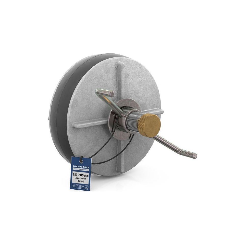 Crassus Schnellverschlussstopfen CSV 200, 180-205mm, bis 0,5 bar, 150mm, EPDM/Alumini... CRASSUS-CRA18629 4260182343210 (Abb. 2)