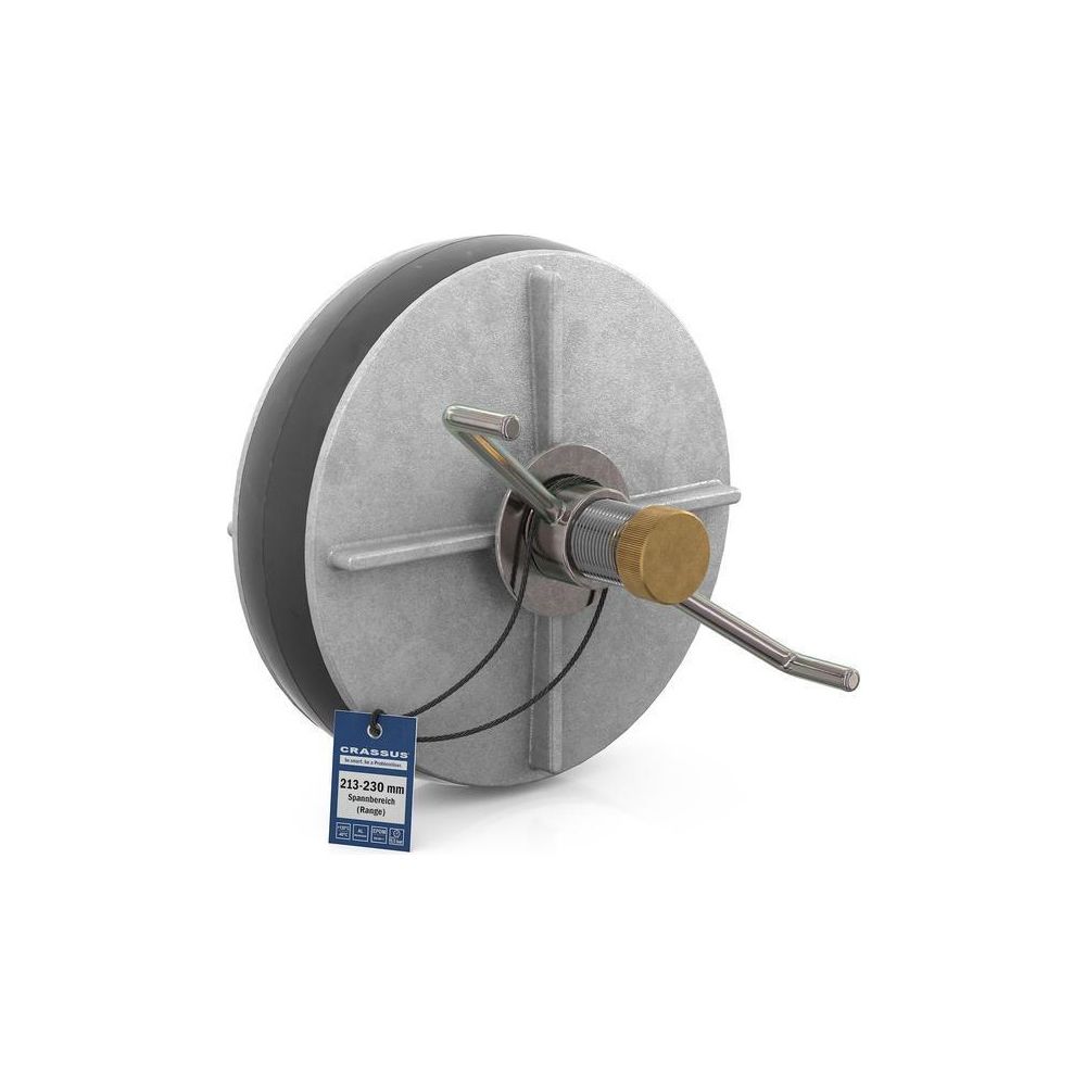 Crassus Schnellverschlussstopfen CSV 220, 213-230mm, bis 0,5 bar, 150mm, EPDM/Alumini... CRASSUS-CRA18630 4260182343227 (Abb. 2)
