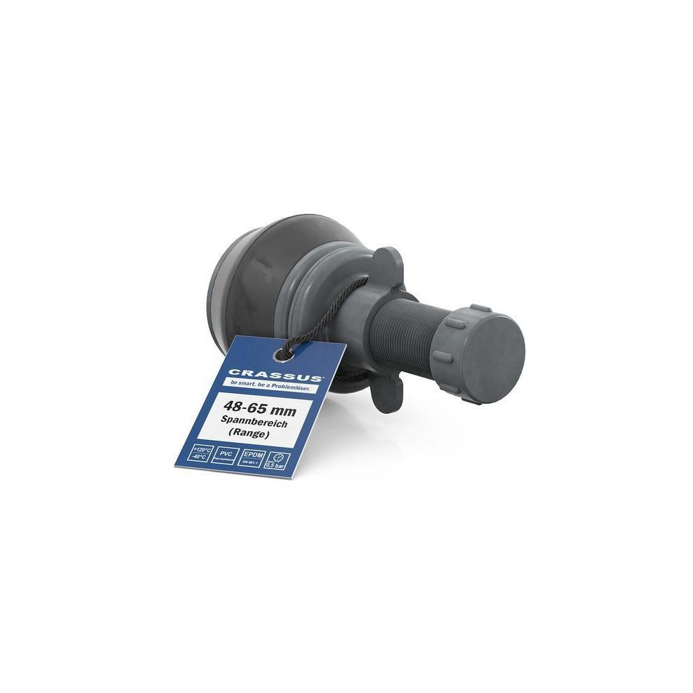 Crassus Schnellverschlussstopfen CSV 60 PVC, 48-65mm, bis 0,5 bar, 100mm, EPDM/PVC... CRASSUS-CRA18637 4260431851213 (Abb. 2)