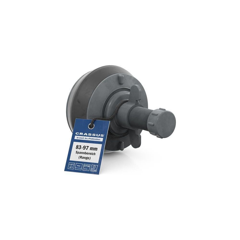 Crassus Schnellverschlussstopfen CSV 90 PVC, 83-97mm, bis 0,5 bar, 100mm, EPDM/PVC... CRASSUS-CRA18640 4260182345597 (Abb. 2)