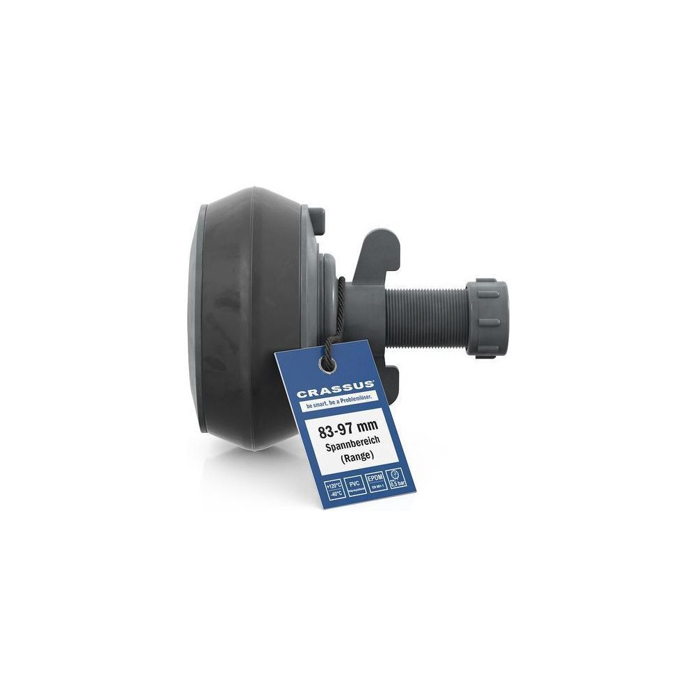 Crassus Schnellverschlussstopfen CSV 90 PVC, 83-97mm, bis 0,5 bar, 100mm, EPDM/PVC... CRASSUS-CRA18640 4260182345597 (Abb. 3)