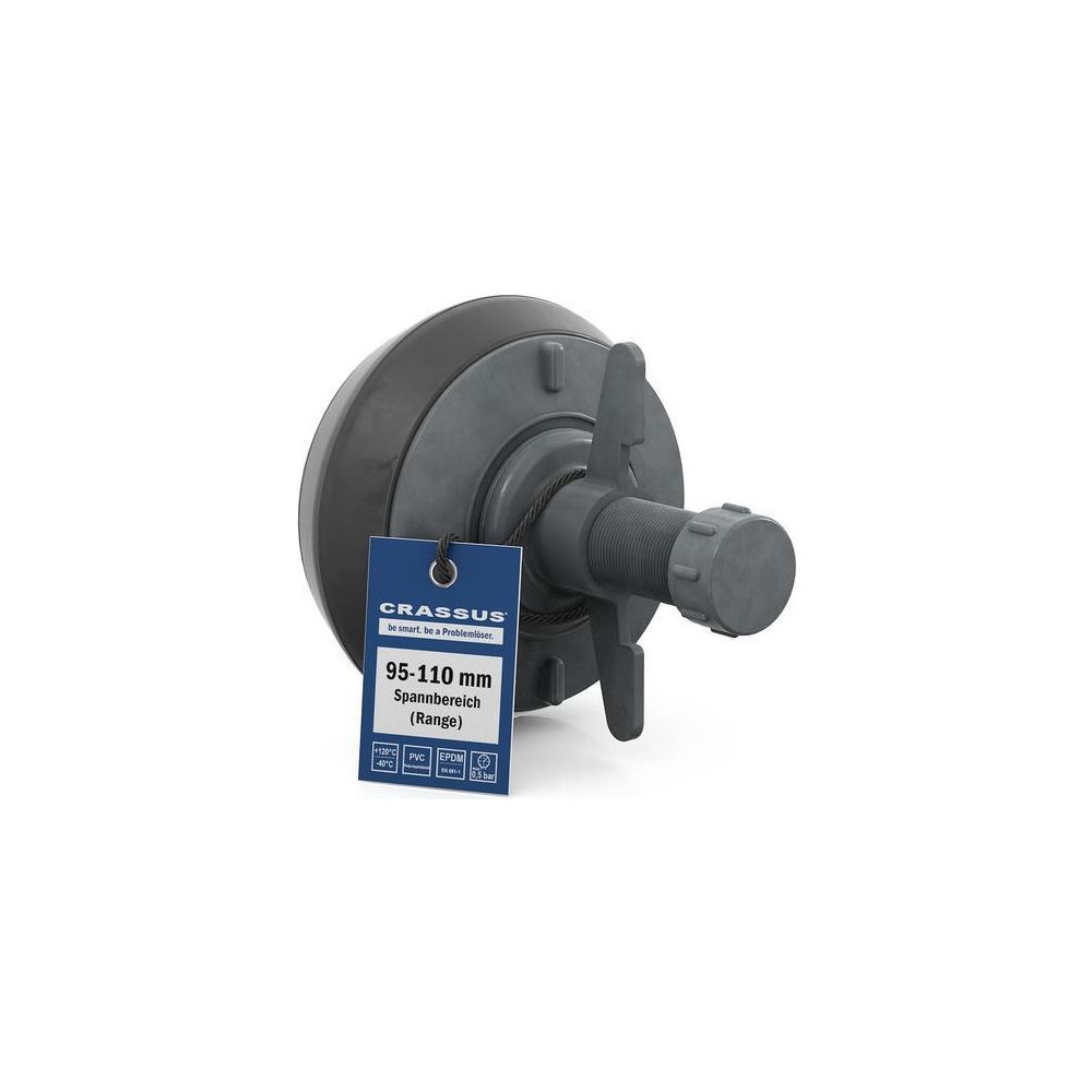 Crassus Schnellverschlussstopfen CSV 100 PVC, 95-110mm, bis 0,5 bar, 100mm, EPDM/PVC... CRASSUS-CRA18641 4260182345672 (Abb. 2)