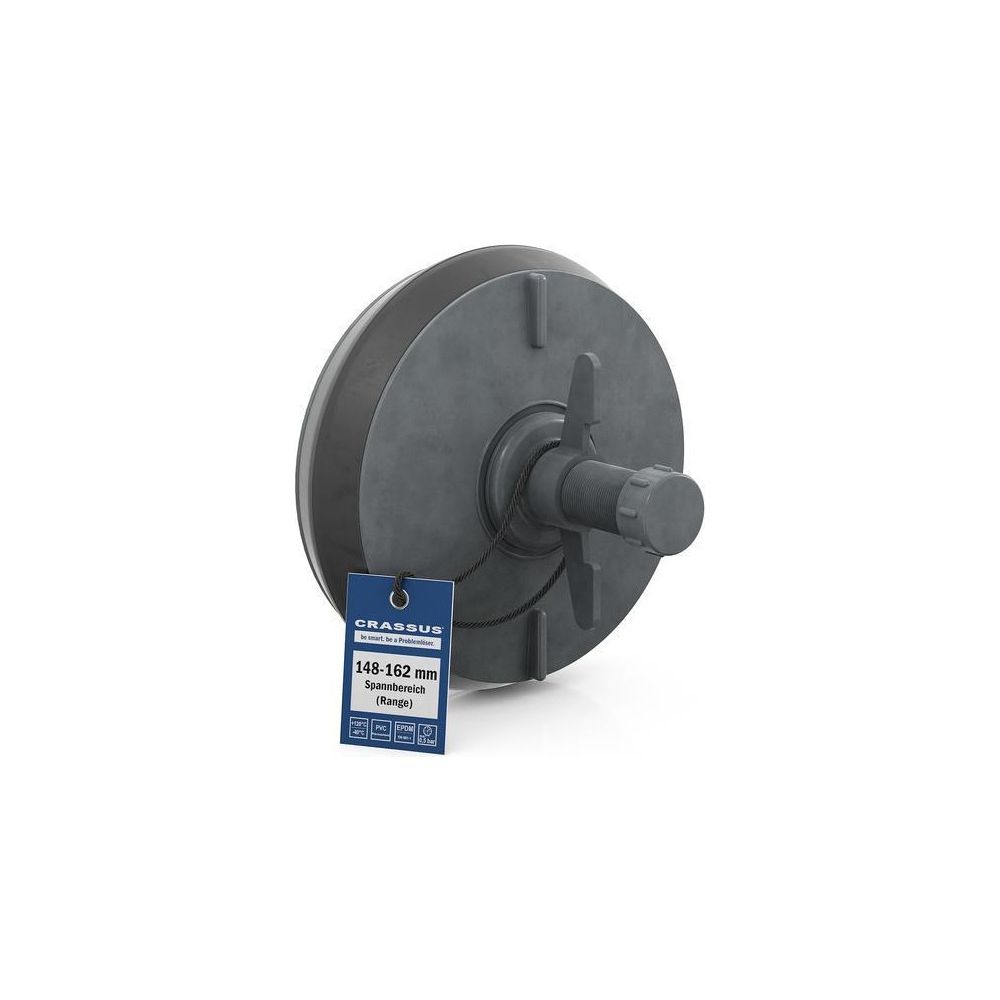Crassus Schnellverschlussstopfen CSV 150 PVC, 148-162mm, bis 0,5 bar, 100mm, EPDM/PVC... CRASSUS-CRA18644 4260431851244 (Abb. 2)