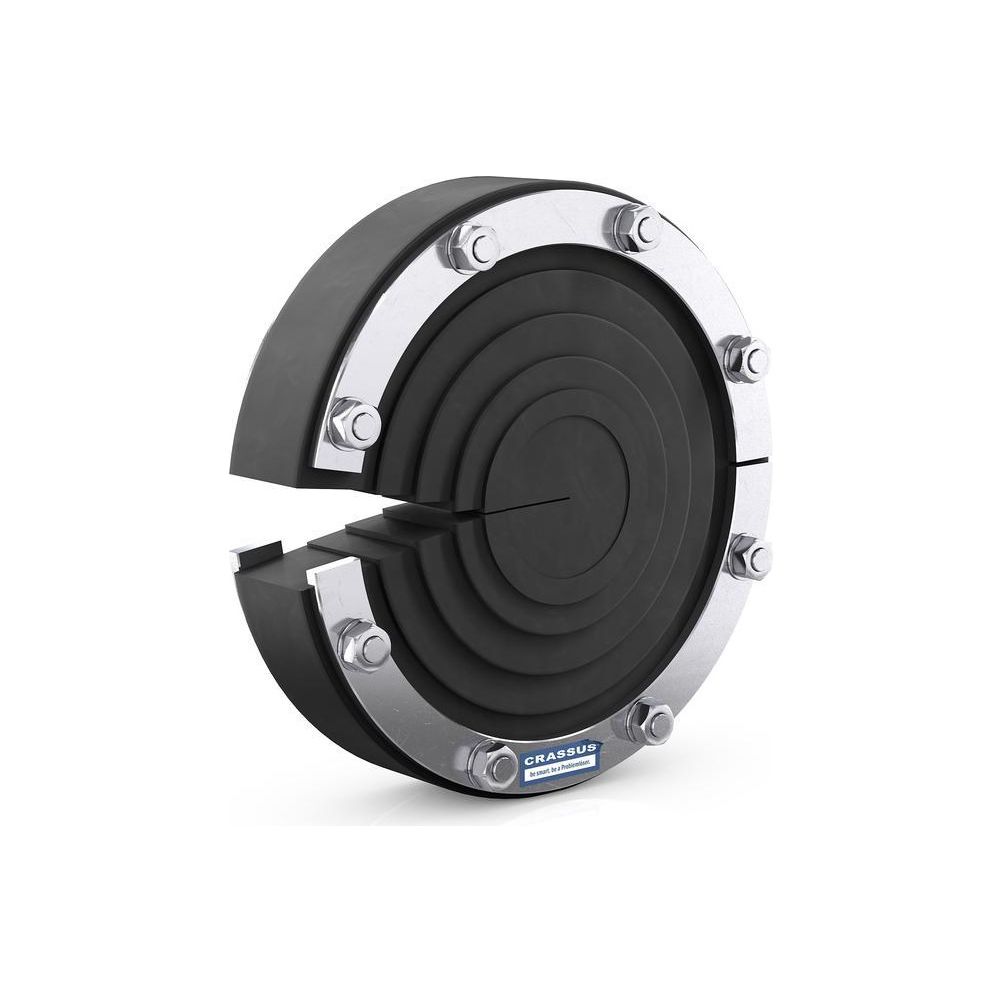 Crassus Pressringdichtung DD-T Universal geteilt, DN 100, AD 18-65mm, 1,5 bar, Dic... CRASSUS-CRA21001V2A 4260182348499 (Abb. 2)