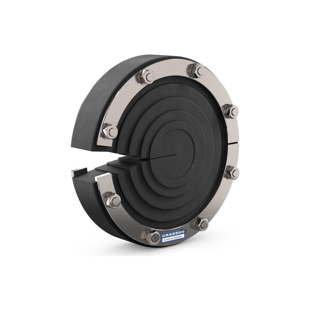 Crassus Pressringdichtung DD-T Universal geteilt, DN 100, AD 18-65mm, 1,5 bar, Dic... CRASSUS-CRA21001V4A 4260391372629 (Abb. 2)