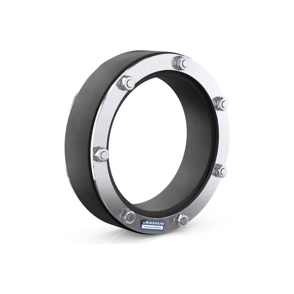 Crassus Pressringdichtung DD, DN 200, AD 133-135mm, 3 bar, Dichtung 40mm, EPDM/V2A... CRASSUS-CRA21057V2A 4260182349052 (Abb. 2)
