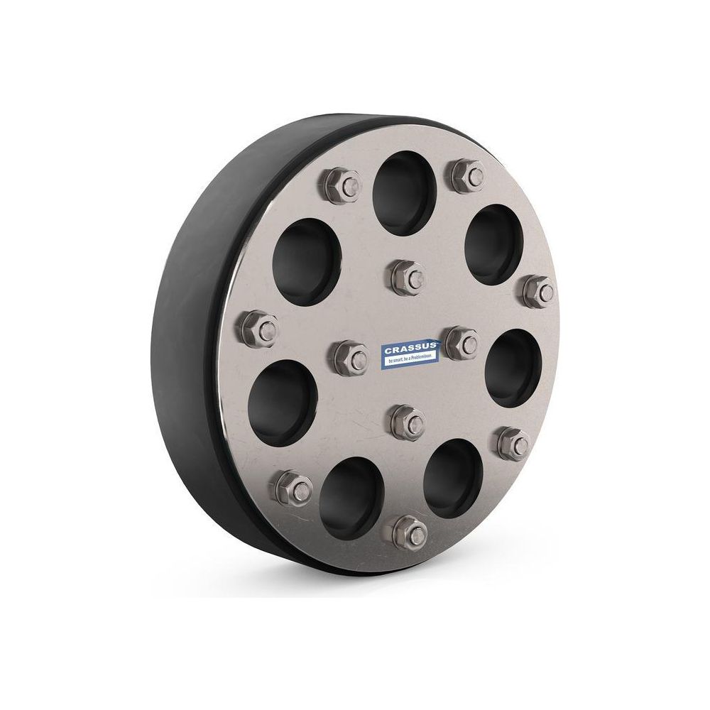 Crassus Pressringdichtung Typ M, DN 200, 7x0-32mm, 2,5 bar, Dichtung 30mm, EPDM/V4... CRASSUS-CRA21099V4A 4260391374562 (Abb. 2)