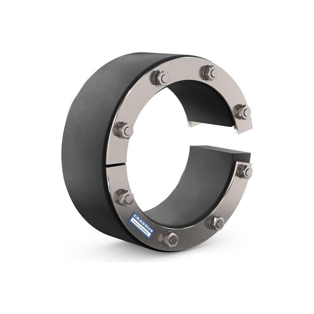 Crassus Pressringdichtung SD60-T, DN100, 0-75mm, 5 bar, 60mm, EPDM/V4A... CRASSUS-CRA21153V4A 4260391376856 (Abb. 2)