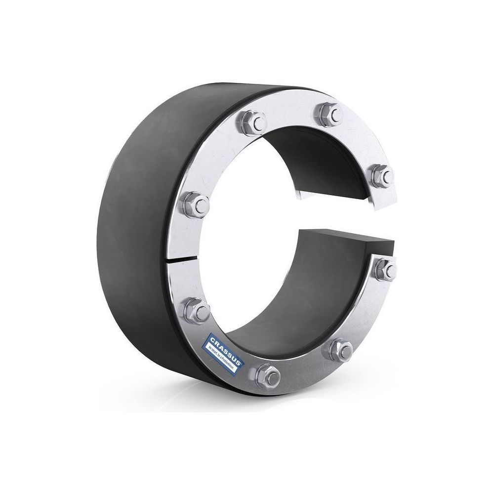 Crassus Pressringdichtung SD60-T, DN 350, AD 0-325mm, 5 bar, 60mm, EPDM/V2A... CRASSUS-CRA21159V2A 4260391375521 (Abb. 2)