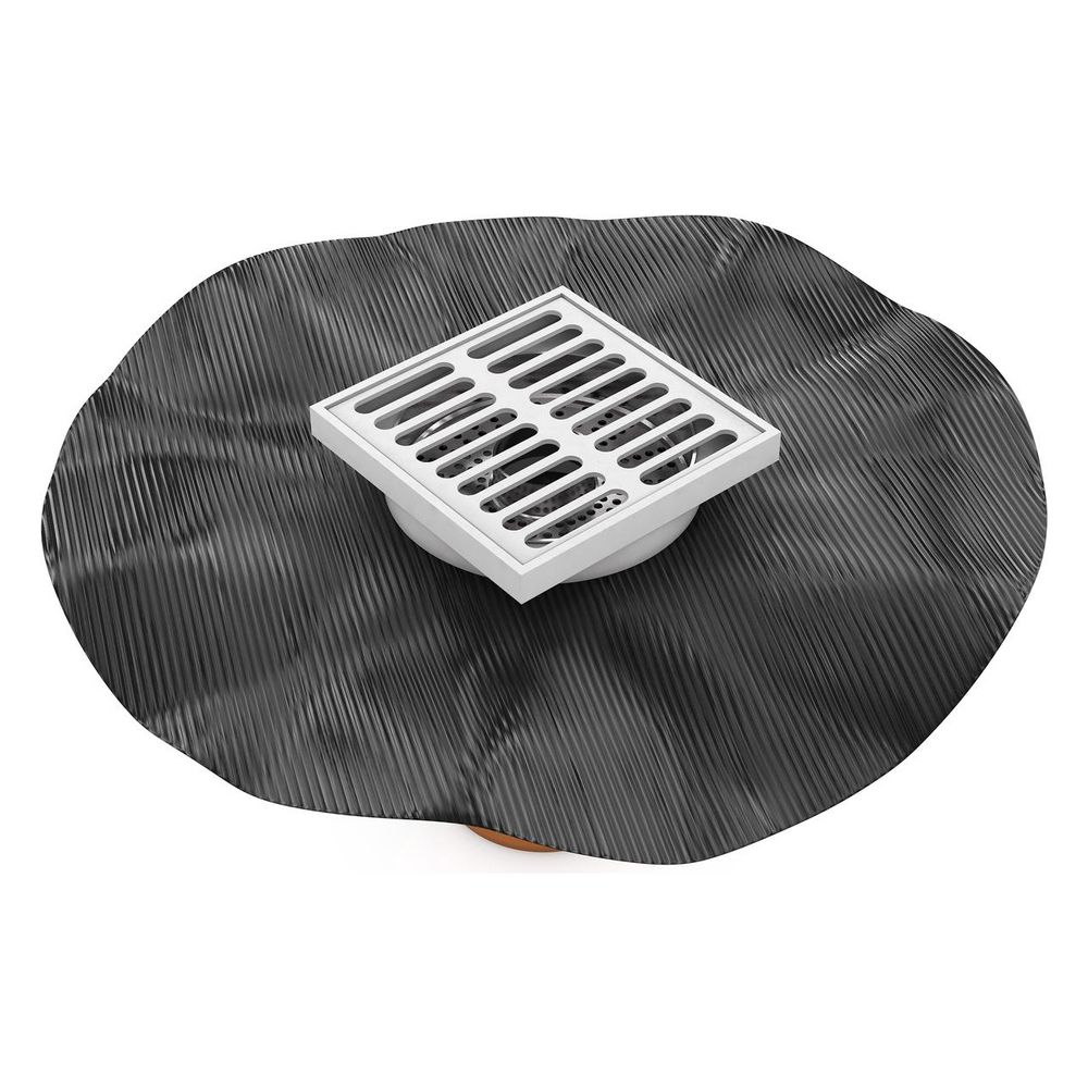 Crassus Bodenablauf KG mit Folienflansch Innen, DN 50/110, 1,79l/s, bis 2,5 bar, 150x... CRASSUS-CRA22801 4260431850162 (Abb. 3)