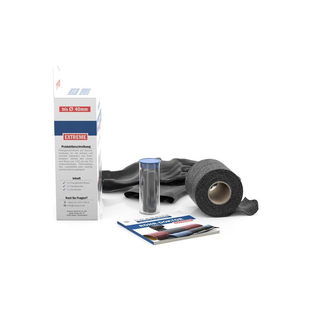 Crassus Rohrreparatur-Set Rohr-Doktor Extreme CPW 040, 50mm, 1,25m, 1mm, Schwarz... CRASSUS-CRA70105 4260182345870 (Abb. 3)