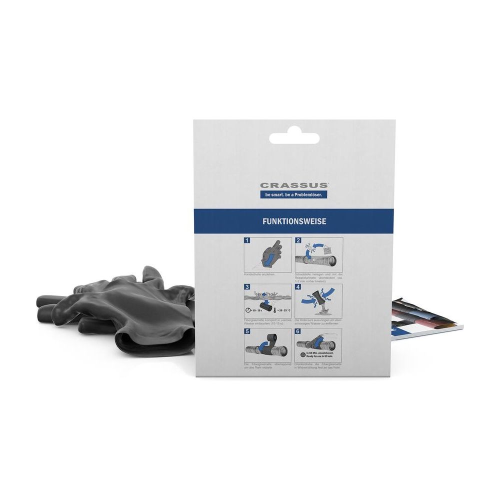 Crassus Rohrreparatur-Set Rohr-Doktor Extreme CPW 200, 100mm, 7,5m, 1mm, Schwarz... CRASSUS-CRA70107 4260182345894 (Abb. 4)