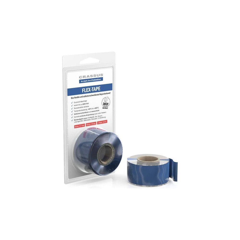 Crassus Reparaturband Flex-Tape, 25x3,5x0,7mm, Blau, CRA70601... CRASSUS-CRA70601 4260391375583 (Abb. 2)
