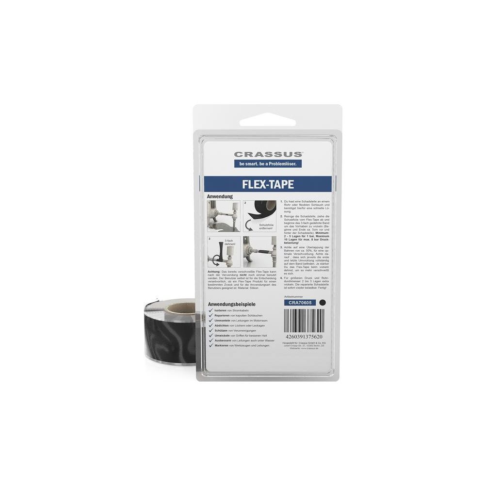 Crassus Reparaturband Flex-Tape, 25x3,5x0,7mm, Schwarz, CRA70605... CRASSUS-CRA70605 4260391375620 (Abb. 4)