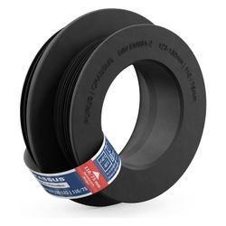 Crassus Kombiadapter CKA 123-130/110/75, 123-130mm auf 110/75mm, bis 0,5 bar, TPE, Sc... CRASSUS-CRA10015 4260182340158 (Abb. 1)