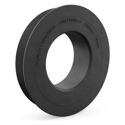 Crassus Gummiadapter CGA 100/75, 100mm auf 75mm, bis 0,5 bar, EPDM, Schwarz... CRASSUS-CRA10084 4260182340844 (Abb. 1)