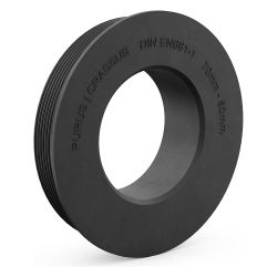 Crassus Gummiadapter CGA 70/50, 70mm auf 50mm, bis 0,5 bar, EPDM, Schwarz... CRASSUS-CRA10094 4260182340943 (Abb. 1)