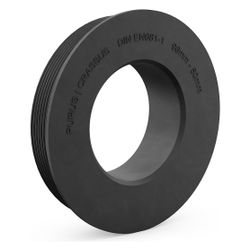 Crassus Gummiadapter CGA 96/50, 96mm auf 50mm, bis 0,5 bar, EPDM, Schwarz... CRASSUS-CRA10098 4260182346334 (Abb. 1)