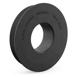 Crassus Gummiadapter CGA 100/50, 100mm auf 50mm, bis 0,5 bar, EPDM, Schwarz... CRASSUS-CRA10106 4260182346327 (Abb. 1)