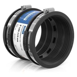 Crassus Schlauchadapter Typ 1 CDC 100, 100-116mm, 0,6 bar, EPDM/V2A, 120mm... CRASSUS-CRA11018 4260182340189 (Abb. 1)