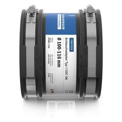 Crassus Schlauchadapter Typ 1 CDC 100, 100-116mm, 0,6 bar, EPDM/V2A, 120mm... CRASSUS-CRA11018 4260182340189 (Abb. 1)