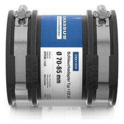 Crassus Schlauchadapter Typ 1 CDC 070, 70-85mm, 0,6 bar, EPDM, V2A, 120mm... CRASSUS-CRA11019 4260182340196 (Abb. 1)