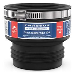 Crassus Steckadapter CSA 100, 100-116mm auf 100-105mm, bis 0,5 bar, EPDM... CRASSUS-CRA11020 4260182340202 (Abb. 1)